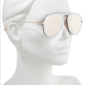 Dior Ultime1 Aviator Two Tone Gold Sunglasses
